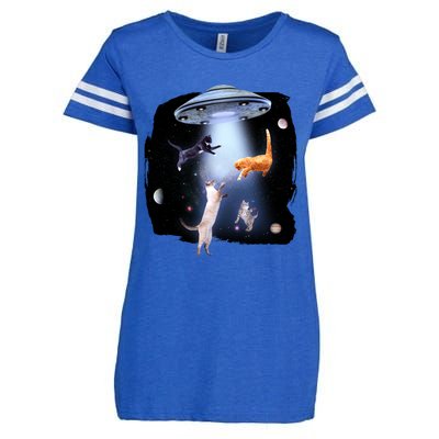 Space Cats UFO Enza Ladies Jersey Football T-Shirt