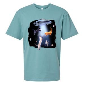 Space Cats UFO Sueded Cloud Jersey T-Shirt