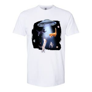 Space Cats UFO Softstyle CVC T-Shirt