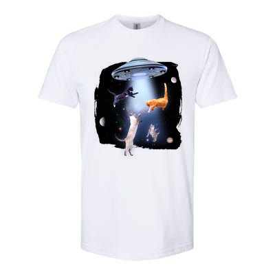 Space Cats UFO Softstyle® CVC T-Shirt