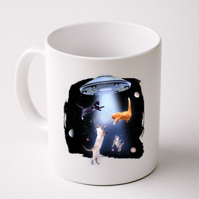 Space Cats UFO Coffee Mug