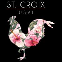 St Croix Usvi Flower Hibiscus Chicken Lover Souvenir Gift Drawstring Bag