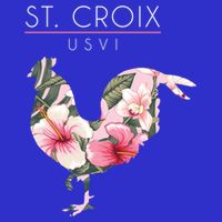 St Croix Usvi Flower Hibiscus Chicken Lover Souvenir Gift Womens Tank Top