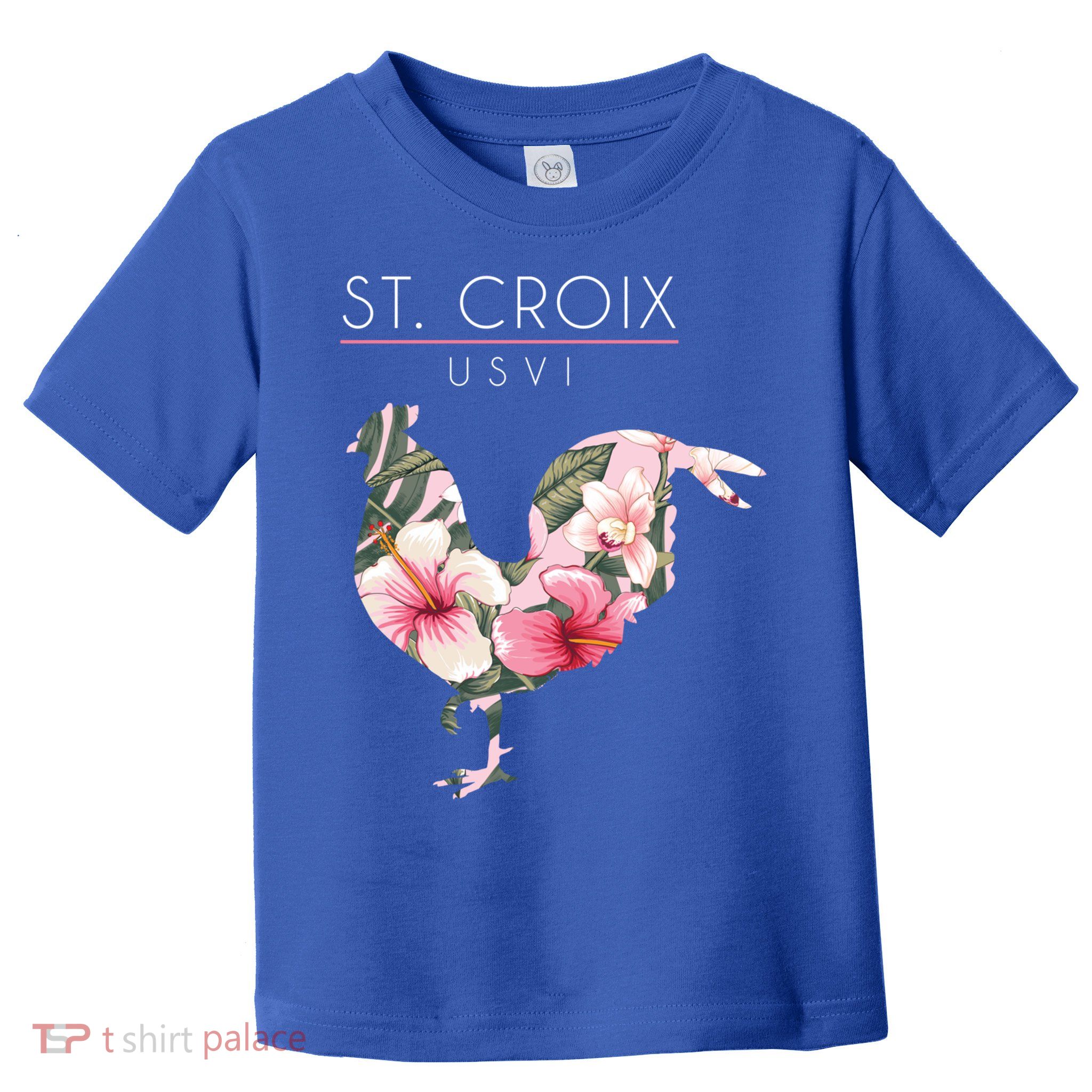 St Croix Usvi Flower Hibiscus Chicken Lover Souvenir Gift Toddler T-Shirt