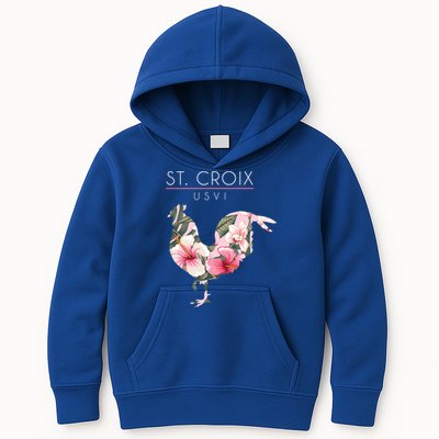 St Croix Usvi Flower Hibiscus Chicken Lover Souvenir Gift Kids Hoodie