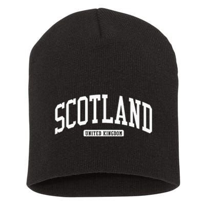 Scotland College University Style Short Acrylic Beanie