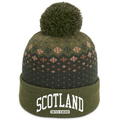 Scotland College University Style The Baniff Cuffed Pom Beanie