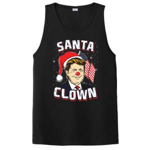 Santa Clown Us President Donald Trump With Santa Claus Hat Cool Gift PosiCharge Competitor Tank