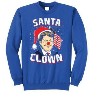 Santa Clown Us President Donald Trump With Santa Claus Hat Cool Gift Sweatshirt