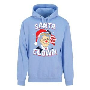 Santa Clown Us President Donald Trump With Santa Claus Hat Cool Gift Unisex Surf Hoodie