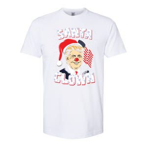 Santa Clown Us President Donald Trump With Santa Claus Hat Cool Gift Softstyle CVC T-Shirt