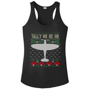 Spitfire Christmas Ugly Jumper Style Airplane Aircraft Plane Meaningful Gift Ladies PosiCharge Competitor Racerback Tank