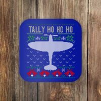 Spitfire Christmas Ugly Jumper Style Airplane Aircraft Plane Meaningful Gift Coaster