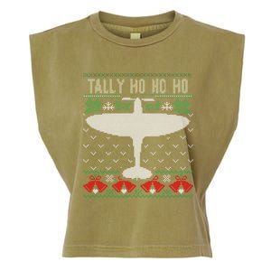 Spitfire Christmas Ugly Jumper Style Airplane Aircraft Plane Meaningful Gift Garment-Dyed Women's Muscle Tee