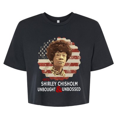 Shirley Chisholm Unbought And Unbossed Bella+Canvas Jersey Crop Tee