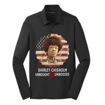 Shirley Chisholm Unbought And Unbossed Silk Touch Performance Long Sleeve Polo