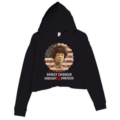 Shirley Chisholm Unbought And Unbossed Crop Fleece Hoodie