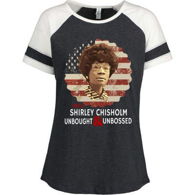 Shirley Chisholm Unbought And Unbossed Enza Ladies Jersey Colorblock Tee