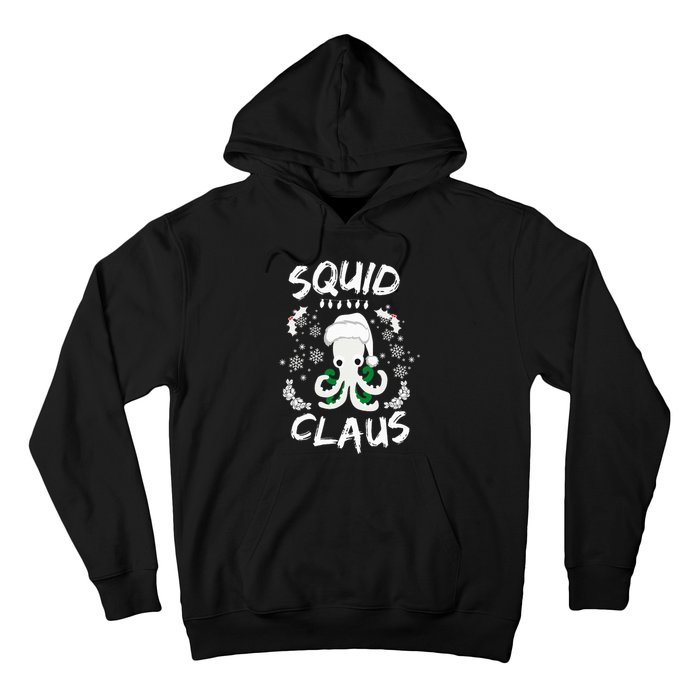 Squid Clause Ugly Christmas Sweater Xmas Holiday Pajama Hoodie