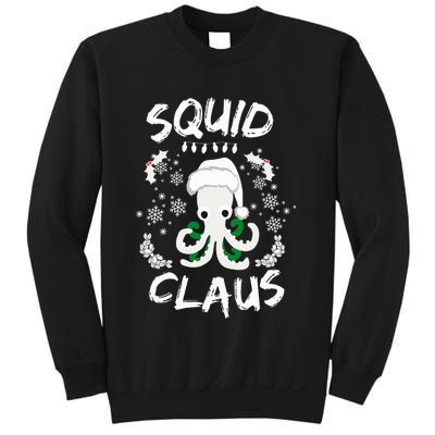 Squid Clause Ugly Christmas Sweater Xmas Holiday Pajama Sweatshirt