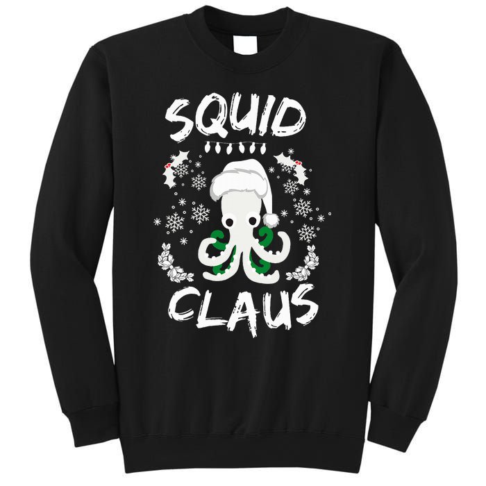 Squid Clause Ugly Christmas Sweater Xmas Holiday Pajama Sweatshirt