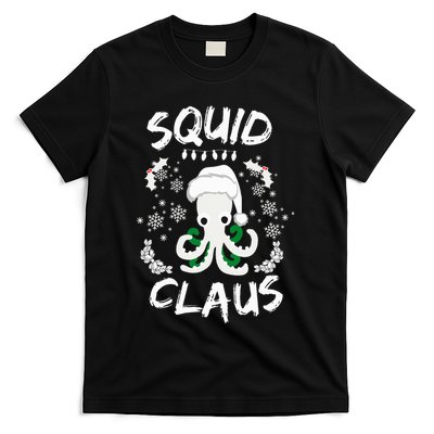 Squid Clause Ugly Christmas Sweater Xmas Holiday Pajama T-Shirt