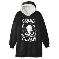 Squid Clause Ugly Christmas Sweater Xmas Holiday Pajama Hooded Wearable Blanket