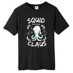 Squid Clause Ugly Christmas Sweater Xmas Holiday Pajama Tall Fusion ChromaSoft Performance T-Shirt