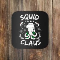 Squid Clause Ugly Christmas Sweater Xmas Holiday Pajama Coaster