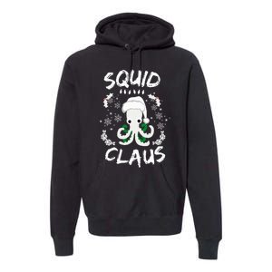 Squid Clause Ugly Christmas Sweater Xmas Holiday Pajama Premium Hoodie