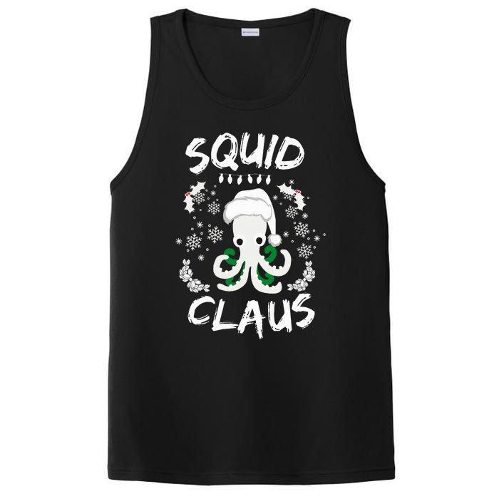 Squid Clause Ugly Christmas Sweater Xmas Holiday Pajama PosiCharge Competitor Tank