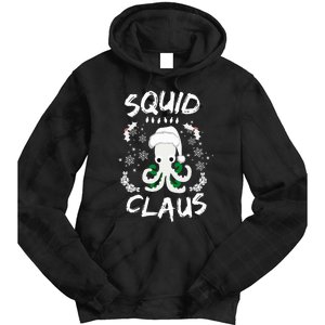 Squid Clause Ugly Christmas Sweater Xmas Holiday Pajama Tie Dye Hoodie