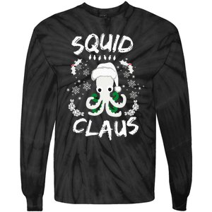 Squid Clause Ugly Christmas Sweater Xmas Holiday Pajama Tie-Dye Long Sleeve Shirt