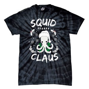 Squid Clause Ugly Christmas Sweater Xmas Holiday Pajama Tie-Dye T-Shirt