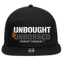 Shirley Chisholm Unbought And Unbossed 7 Panel Mesh Trucker Snapback Hat