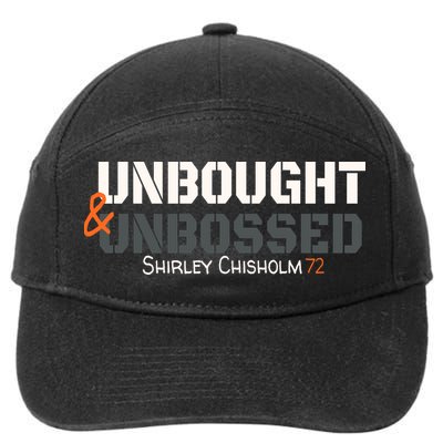 Shirley Chisholm Unbought And Unbossed 7-Panel Snapback Hat