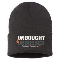 Shirley Chisholm Unbought And Unbossed Sustainable Knit Beanie