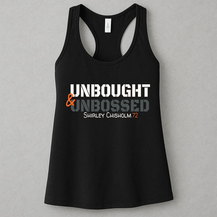 Shirley Chisholm Unbought And Unbossed Womens Tank Top