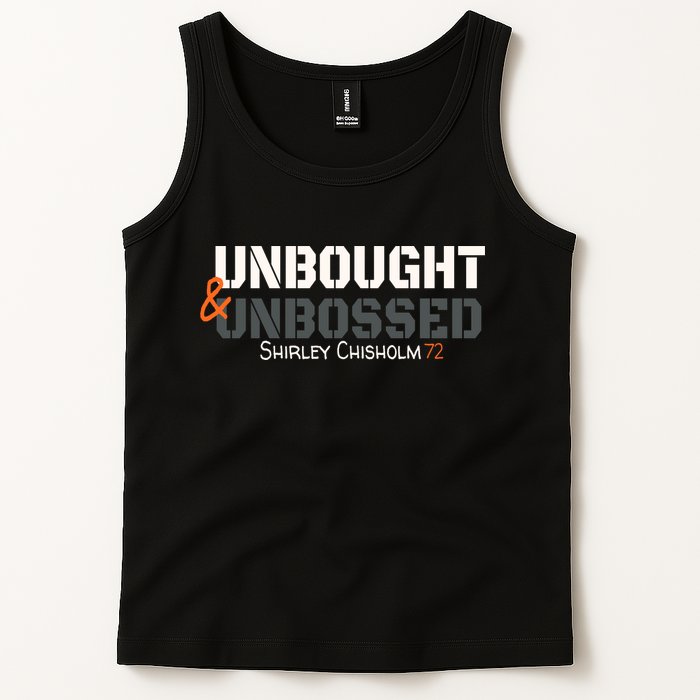 Shirley Chisholm Unbought And Unbossed Tank Top
