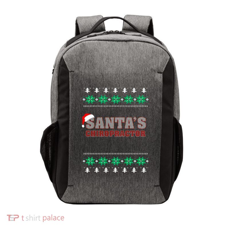 Santas Chiropractor Ugly Christmas Vector Backpack