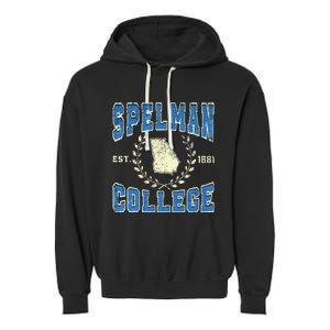 Spelman College University Athletic Sports Garment-Dyed Fleece Hoodie