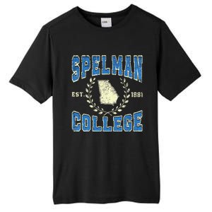 Spelman College University Athletic Sports Tall Fusion ChromaSoft Performance T-Shirt