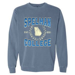 Spelman College University Athletic Sports Garment-Dyed Sweatshirt