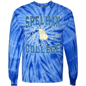 Spelman College University Athletic Sports Tie-Dye Long Sleeve Shirt