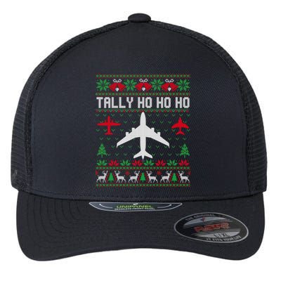 Spitfire Christmas Ugly Jumper Style Airplane Aircraft Plane Cute Gift Flexfit Unipanel Trucker Cap