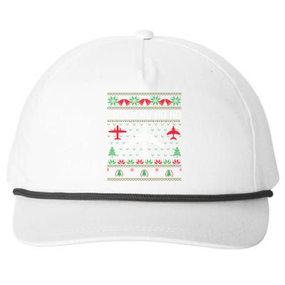 Spitfire Christmas Ugly Jumper Style Airplane Aircraft Plane Cute Gift Snapback Five-Panel Rope Hat