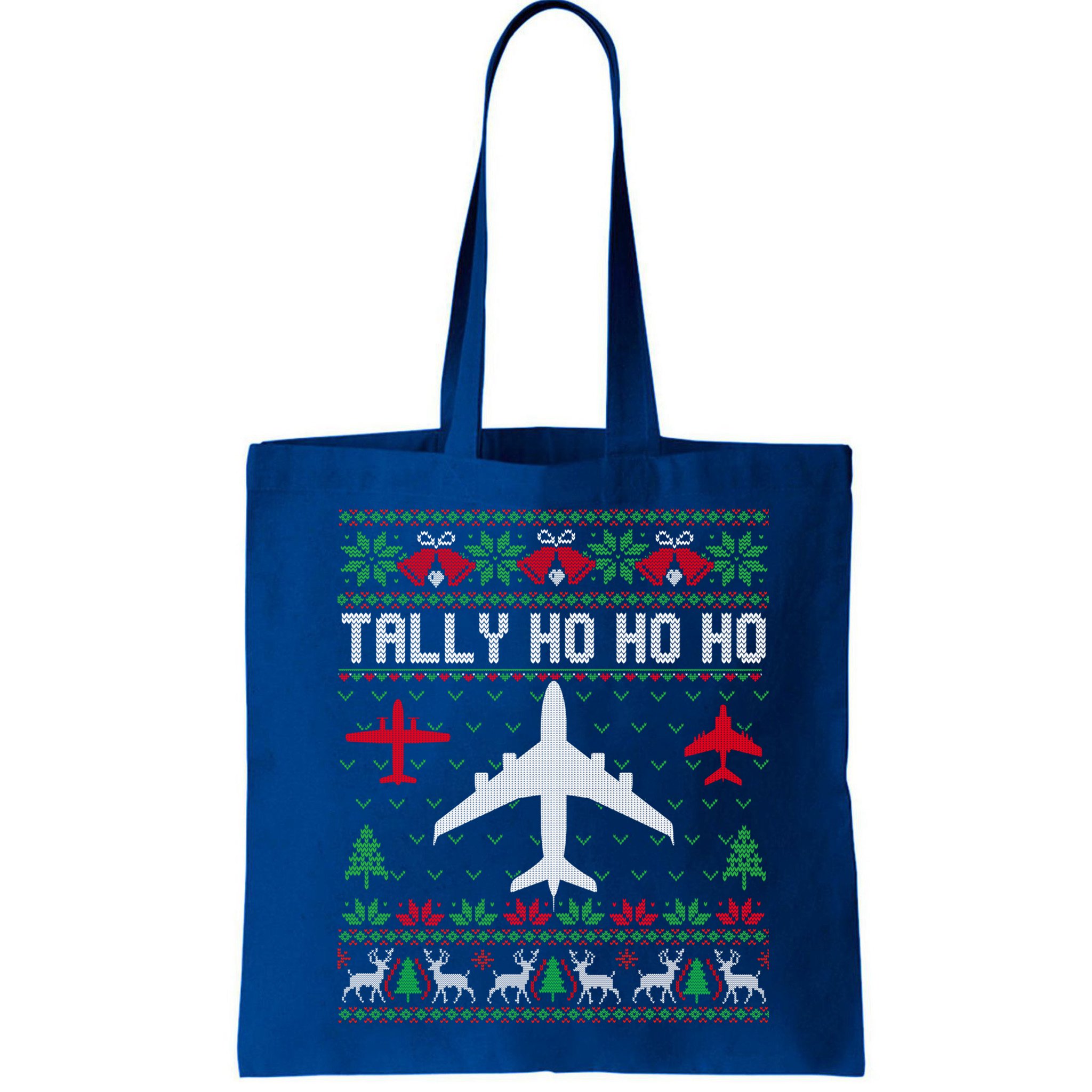Spitfire Christmas Ugly Jumper Style Airplane Aircraft Plane Cute Gift Bag