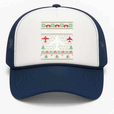 Spitfire Christmas Ugly Jumper Style Airplane Aircraft Plane Cute Gift Trucker Hat