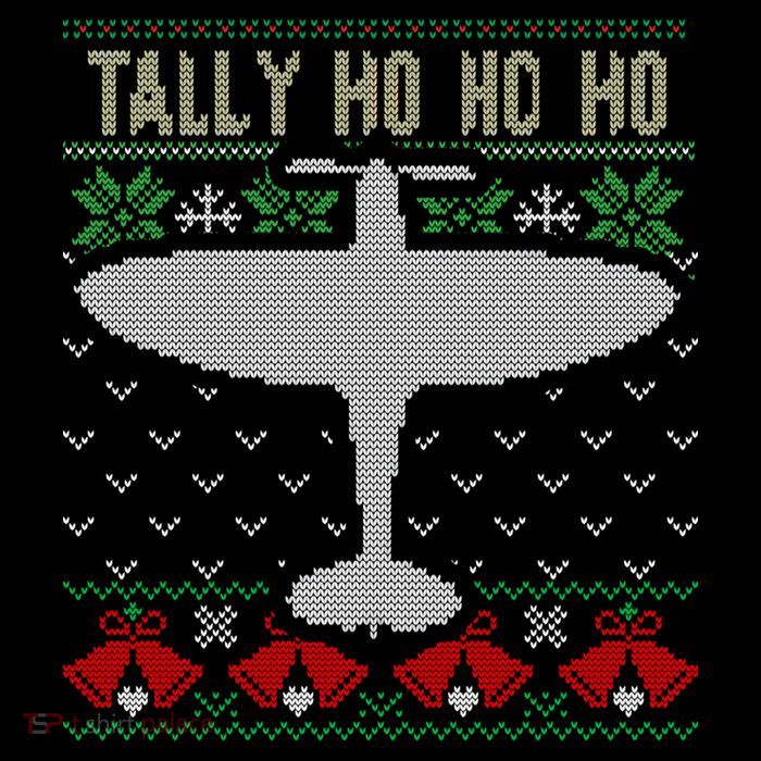 Spitfire Christmas Ugly Jumper Style Airplane Aircraft Plane Gift Flatbill Hat