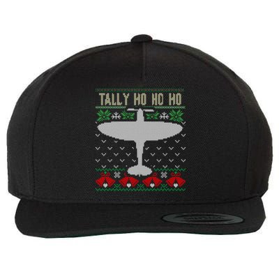 Spitfire Christmas Ugly Jumper Style Airplane Aircraft Plane Gift Wool Snapback Cap